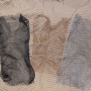 Mesh Rhinestone Sleeveless Tank Top Set in Black, Gold, and Silver